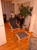 Poäng te koop met voetensteun, Huis en Inrichting, Fauteuils, Ophalen, Minder dan 50 cm, Gebruikt, 75 tot 100 cm