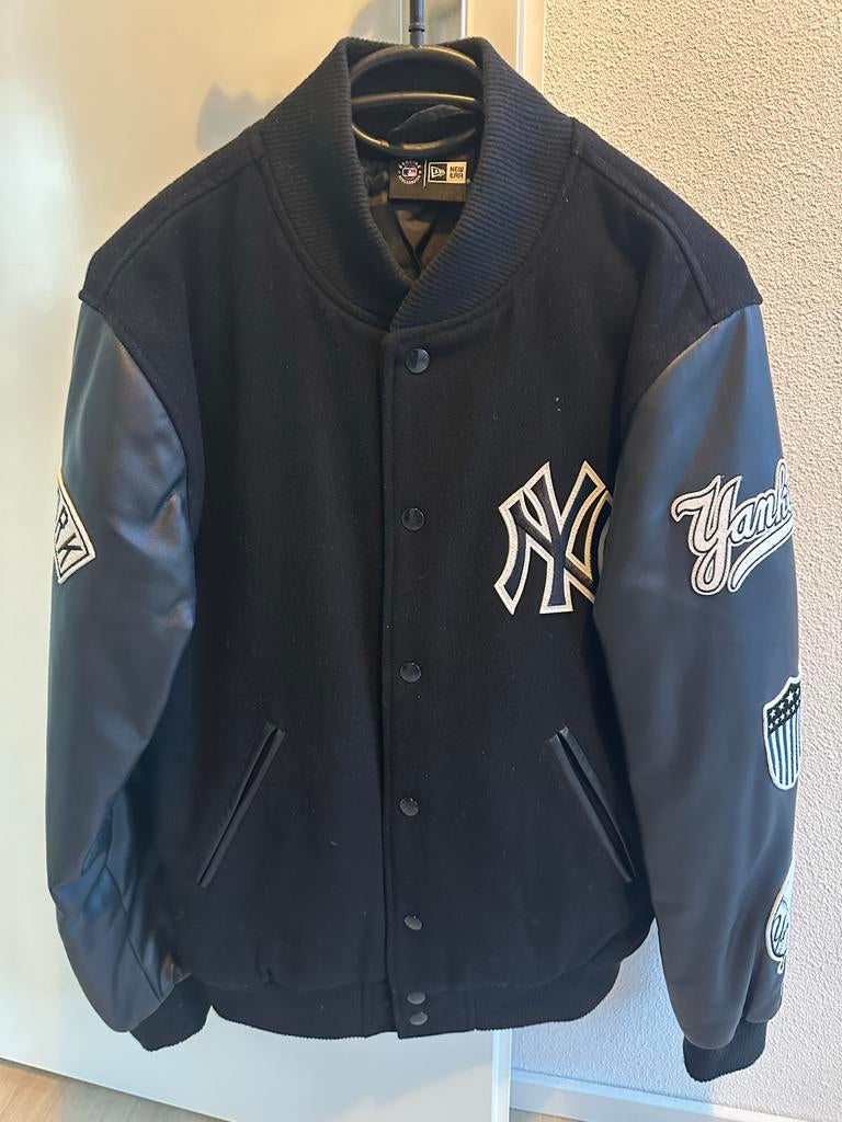 Yankees Bomber Jack - Maat M (48/50), Ophalen of Verzenden, Zo goed als nieuw, Maat 52/54 (L), Zwart