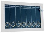 Grote weekplanner met harten, Huis en Inrichting, Woonaccessoires | Memoborden, Verzenden, Nieuw