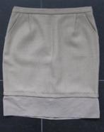 BCBGMaxazria zandkleurige rok, model Jaden, maat S, Beige, Ophalen of Verzenden, Knielengte, Maat 36 (S)
