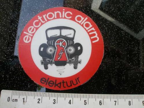ruit sticker elektuur elektor electronic alarm auto car 31x, Verzamelen, Stickers, Zo goed als nieuw, Merk, Verzenden