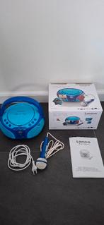 Lenco - Draagbare radio CD speler karaokemicrofoon en LED., Ophalen of Verzenden, Zo goed als nieuw, Overige merken, Met radio