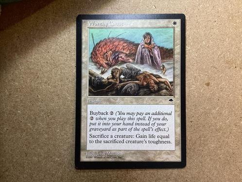 1x Worthy Cause (Excellent), Hobby en Vrije tijd, Verzamelkaartspellen | Magic the Gathering, Zo goed als nieuw, Losse kaart, Ophalen of Verzenden