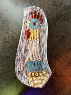 Vintage Italiaanse keramische schaal met haan | jaren 50 60, Ophalen of Verzenden