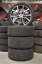 21" Porsche Cayenne Velgen Breedset + Zomerbanden + TPMS, Niet ingevuld, Gebruikt, 285 mm, Banden en Velgen