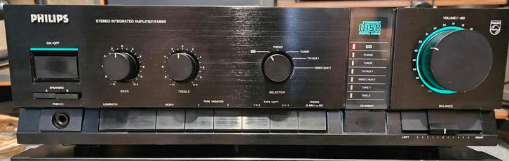 Philips FA-860 Stereo Versterker - Klassieker, Audio, Tv en Foto, Versterkers en Receivers, Gebruikt, Stereo, Overige merken, Ophalen of Verzenden