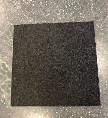 Rubber tegels 50x50 2,5 cm 