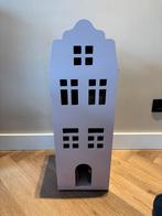 Hema grachtenpand poppenhuis roze, Ophalen, Gebruikt, Poppenhuis