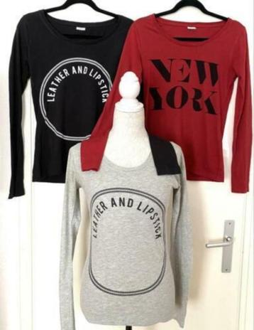 3 tops/shirts van Jaqueline de Yong maat S beschikbaar voor biedingen