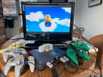 Nintendo 64 met 12 games, 4 controllers en expansion pak, Ophalen of Verzenden, Gebruikt, Met 3 controllers of meer, Met games