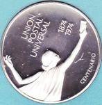 UNION POTAL UNIVERSAL 1974 STERLING ZILVER, Postzegels en Munten, Penningen en Medailles, Verzenden, Overige materialen