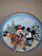 3D Plate  : Mickey,  Minnie & Pluto 1, Verzamelen, Ophalen of Verzenden, Mickey Mouse, Zo goed als nieuw, Beeldje of Figuurtje