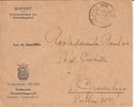 OOSTSTELLINGWERF 1957 Dienstenvelop Gemeentebestuur, Verzenden, 1940 tot 1960, Gelopen, Friesland