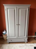 Mooie grijze kast met deuren en lade, Huis en Inrichting, Kasten | Kledingkasten, Ophalen, Gebruikt, 100 tot 150 cm, Met lade(s)