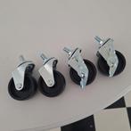 Set van 4 Zwenkwielen - Nieuw, Ophalen of Verzenden, Nieuw