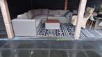 Grote loungeset 250x250cm inclusief tafeltje - nog prima!, Tuin en Terras, Tuinsets en Loungesets, Ophalen, Gebruikt, Wicker