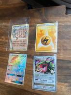 Pokemon kaarten 4 stuks, Ophalen, Zo goed als nieuw, Meerdere kaarten, Foil