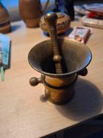 Bronzen vijzel met stamper, Antiek en Kunst, Antiek | Koper en Brons, Ophalen of Verzenden, Brons