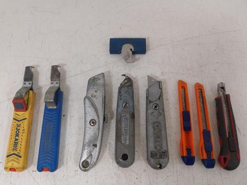 Partij hobby messen, stainley messen, afbreekmessen., Doe-het-zelf en Verbouw, Gereedschap | Handgereedschap, Gebruikt, Ophalen of Verzenden