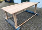 Unieke tafel van hardhout, Huis en Inrichting, Tafels | Eettafels, Ophalen, 100 tot 150 cm, 200 cm of meer, Zo goed als nieuw