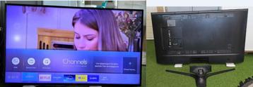 Samsung 50 inch Smart TV Met een Witte vlek DEFECT beschikbaar voor biedingen