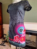 Desigual jurk jurkje body cocon mt S 36 | Gratis Verzenden !, Kleding | Dames, Verzenden, Zwart, Zo goed als nieuw, Knielengte