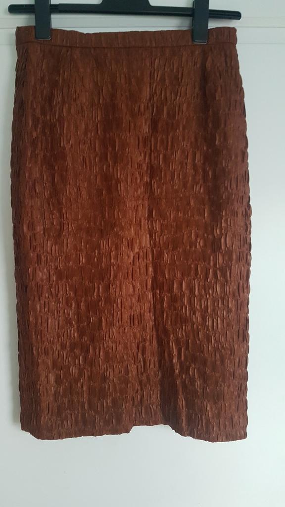 Escada Rok  |  maat 40, Kleding | Dames, Rokken, Zo goed als nieuw, Maat 38/40 (M), Bruin, Onder de knie, Ophalen of Verzenden