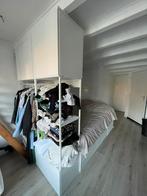 PLATSA Ikea wit bedframe met kasten, Ophalen, Gebruikt, Met hangruimte