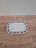 Boerenbont Vierkante Schaal 26x18 cm, Gebruikt, Porselein of Keramiek, Schaal, Vierkant