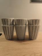 6 Gusta Fika mokken - Scandinavisch design, Ophalen of Verzenden, Gebruikt, Overige stijlen, Kop(pen) en/of Schotel(s)