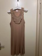 Licht bruine jurk. Scee. Maat L., Kleding | Dames, Ophalen of Verzenden, Zo goed als nieuw, Maat 38/40 (M), Bruin