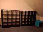 Kalkan kasten gebruikt zwart 2 x 16 vaks en 1 x 8 vaks, Huis en Inrichting, Kasten | Wandmeubels, Ophalen, Gebruikt, Minder dan 150 cm