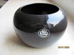 NIEUWSTAAT zwarte GROTE ronde POT vaas LENI kom ø 22 x 15, Zwart, Aardewerk of Porselein, Ophalen of Verzenden, Zo goed als nieuw