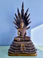 NAGA BOEDDHA BEELD BRONS 68 CM (20 KG)!, Ophalen, Zo goed als nieuw
