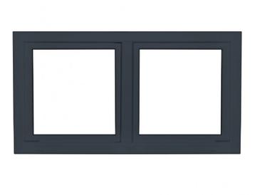 Kunststof kozijn draaikiep draaikiep antraciet DIVERSE MATEN beschikbaar voor biedingen