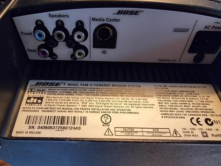 Bose PS48 III Powered Speaker System – uitstekende staat, Audio, Tv en Foto, Luidsprekers, Zo goed als nieuw, Front, Rear of Stereo speakers