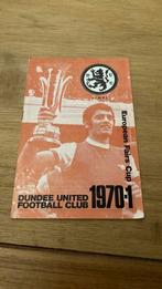 Programma Dundee United - Sparta Praag Fairs Cup 4-11-1970, Ophalen of Verzenden, Gebruikt, Buitenlandse clubs, Boek of Tijdschrift