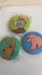 Drie nieuwe buttons van de strip van Max Velthuis, Verzamelen, Speldjes, Pins en Buttons, Ophalen of Verzenden, Nieuw