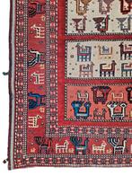 Handgeknoopt Perzisch wol Kelim tapijt loper Soumak 85x267cm, Crème, Persian Perzisch Kelim vintage oosters hype, 200 cm of meer