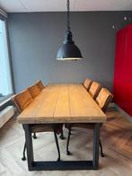 Industriële eettafel van steigerhout, Ophalen, 100 tot 150 cm, 200 cm of meer, Zo goed als nieuw