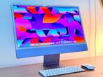 iMac 24 inch M1 8-Core 8GB Ram 512GB SSD Blauw  + EXTRA'S, Computers en Software, Apple Desktops, Ophalen, 24 inch 4.5K Retina