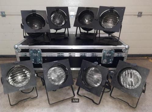 Par 64 floorspots 500W MFL zwart | Prima staat, Muziek en Instrumenten, Licht en Laser, Zo goed als nieuw, Licht, Ophalen