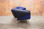 ZGANieuw blauwe leren Leolux Arabella design bank, Ophalen, Leolux, Design, 150 tot 200 cm