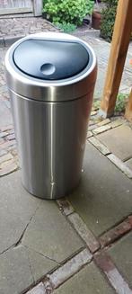 Brabantia touch bin dubbele pedaalemmer, Rvs, Gebruikt, Ophalen of Verzenden, 50 tot 75 cm