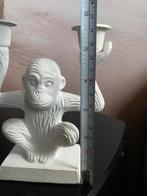 Apen Kandelaar Wit aap chimpansee, Huis en Inrichting, Woonaccessoires | Kandelaars en Kaarsen, Wit, Ophalen of Verzenden, Zo goed als nieuw