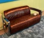 Casa Padrino genuine leather 2 seater sofa dark brown, Ophalen of Verzenden, Zo goed als nieuw, 75 tot 100 cm, 200 tot 250 cm