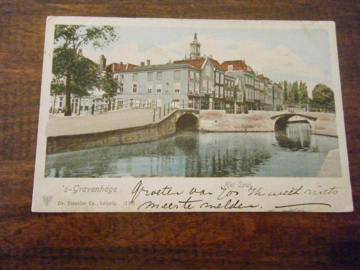 K32 - Den Haag - Het Spui - 1902 - Mooi/Oud, Verzamelen, Ansichtkaarten | Nederland, Zuid-Holland, Voor 1920, Verzenden