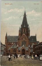 Steenbergen R.K. Kerk veel volk TOPKAART st 1910