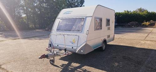 Caravan Eifelland Holiday 350, Caravans en Kamperen, Caravans, Particulier, tot en met 5, 750 - 1000 kg, Treinzit, Eifelland, Dwarsbed