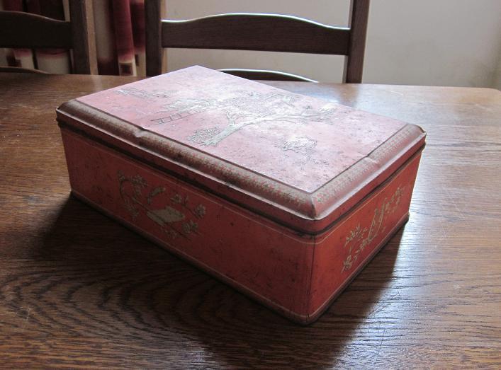 blik lonka trommel blikken doos winkelblik toffeeblik winkel, Verzamelen, Blikken, Gebruikt, Overige, Overige merken, Ophalen of Verzenden